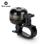 WEST BIKING Copper Bicycle Handlebar Bell Safety Warning Bike Bell Horn Black
