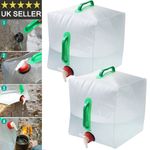 20Litre Portable Water Carrier Container Collapsible With Tap Outdoor Camping UK