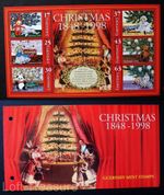 Guernsey Stamps: "Christmas Trees 1848 -1998" S/S Presentation Pack 1998