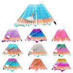 20 PCS Diamond Make Up Brushes Unicorn Blusher Face Powder Eyeshadow Brushes UK