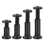 Black A2 Stainless Chicago Screws Hex Socket Binding Rivets M2 M3 M4 M5 M6 M8