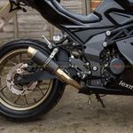 Lexmoto LXR 125 380 Exhaust Carbon Slip On Silencer Link Pipe 2018-2026