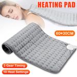 Therapeutic Electric Back Heat Pad Wrap for Muscle Tension Back Neck Pain Relief