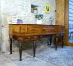 Georgian Regency Mahogany Sideboard - Converted Piano  - Reeded Legs