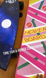 Hoverboard Skateboard grip tape - Back to the Future Style "Hover Board" last 3