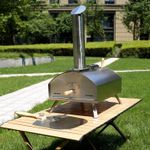 Outdoor Pizza Oven Wood Fired Stainless Steel FREE Rain Cover Pizza Peel & Stone