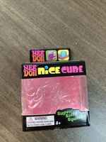 NeeDoh Nice Cube Pink Squish Stress Relief Fidget Toy - Brand New Sealed
