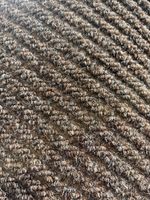 2m Wide Heavy Duty Entrance Matting – 10mm Ribbed Barrier Carpet Brown