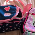 Hype Insulated Reusable Girls Lunch Bag Pink Multicolour Cat Print Zip 5L