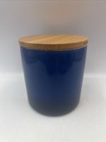 Crofton Ceramic Storage Jar Cannister Blue H 12cm D 11cm Vgc