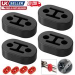 4PCS Poly Polyurethane Exhaust Hanger Mounts 2 Hole Muffler Rubber Universal