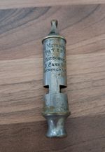 ANTIQUE THE METROPOLITAN PATENT POLICE WHISTLE J. HUDSON & CO BIRMINGHAM