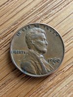 United States US One Cent Coin 1960 President Lincoln