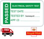 100 PAT Test Labels 50x25mm PASSED Green Electrical Stickers Strong Adhesive✅