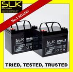 PAIR 12v 36AH SLK POWER MOBILITY SCOOTER WHEELCHAIR BATTERIES AS 32AH 33AH 35AH