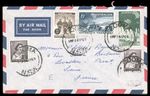 AUSTRALIAN ANTARCTIC TERRITORY FRANKING ON COVER TO FANCE, #L1=L3 plus two