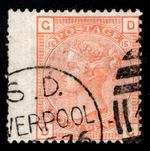 QV FINE USED 4D VERMILLION PLATE 15 LARGE GARTER SG152.