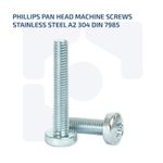 M4 PHILLIPS PAN HEAD SCREWS MACHINE SCREWS A2 STAINLESS STEEL - DIN 7985