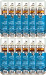 Clear Lacquer Spray Paint Hycote Aerosol Gloss Coating Fast Drying 400ML x12