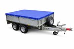 Trailer cover for the Ifor Williams LT/LM85 standard model 650GSM Blue PVC