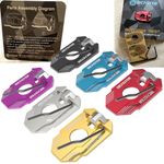 BICASTER Magnetic Arrow Rest Recurve Bow Aluminum Archery Shooting Hunting RH LH