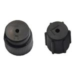 2x Car AC Valve Caps 16mm High / 13mm Low Refrigerant Port Dust Covers -UK Stock