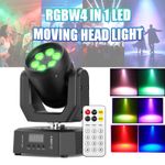 110W Moving Head Stage Lighting RGBW Wash 6LED DMX Mini Light DJ Disco w/Remote