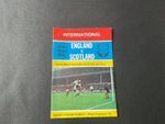 Football Programme England V Scotland (British Championship) 22.5.1971