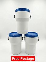 Storage Barrel 50 Litres Shipping and Industrial Storage Open Top Plastic Drum
