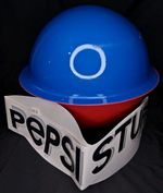 Vintage 1990s Advertising Pepsi Stuff Vacuum Formed Rotating Ball Store Display