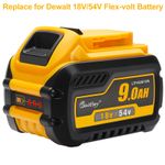 18V/54V Li-ion 9.0Ah Replace Flexvolt Battery for DeWalt DCB547 XR Power tool 