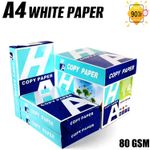 A4 COPIER PAPER PRINTER WHITE 1 2 3 4 5 REAMS OF 500 SHEETS PHOTOCOPY STATIONARY