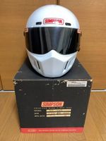 SIMPSON SUPER BANDIT 7 White 7 3/4 62cm Full Face Motorcycle Helmet Authentic