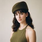 Elegant Fedora Hat Wool Millinery Beret Fashion Pillbox Hat Flat Formal Hat