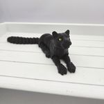 3D Printed Panther - Fully Articulated Fidget, Flexi Wild Cat Gift, Desk Buddy