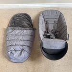 Icandy Peach Second Replacement Seat And Matching Footmuff Light Grey Check