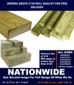 Timber Treated  2x2/3x2/4x2/5x2/6x2/9x2 C16/C24 ORDER £150 FOR FREE DELIVERY