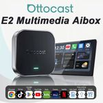 3in1 OTTOCAST E2  Ai Box Wireless CarPlay Adapter Android Auto w/APP HUB 4+64G