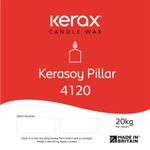 Kerax KeraSoy 4120 Pillar Blend Wax Pellets/Pastilles - Various Sizes Available