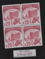 4blk FORGERY - Werner's REPLICA - RYUKYU ISLANDS, 1969, $20.00 Car, Revenue, R29