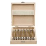 13Pcs Titanium Plated Flattened Drill Bit Set Hex Shank Woodworking Hole