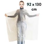 Disposable Capes For Salon Gown Apron PPE Plastic 92x130cm Hairdresser UK