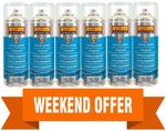 6 X Hycote Colour Clear Lacquer Aerosol Spray Paint High Gloss Fast Drying 400ml