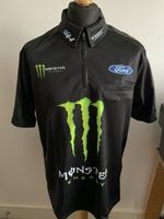 Riley Herbst #98 MONSTER Energy Pit Crew Shirt NASCAR Size Medium Race Used