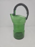 MCM Green Glass European Barware Martini Pitcher