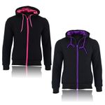 Ladies Motorbike Fleece Hoodie MotorCycle Removable CE Armoured Safety Jacket UK