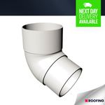 FreeFlow - 68mm Round Down Pipe 112 Degree Offset Bend - White