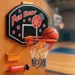 Mini Basketball Hoop Wall Mounted 34x27 cm Indoor Sports Activity Set For Kids