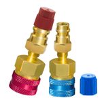 R1234YF Quick Couplers R1234yf 17 mm, 14 16 13 Blue, Red, Brass