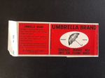 Umbrella Brand Condensed Skimmed Milk label Fussell & Co Rotterdam